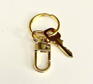 Genuine Louis Vuitton Key 338 Brass Goldtone w/ Generic Swivel Clasp #338