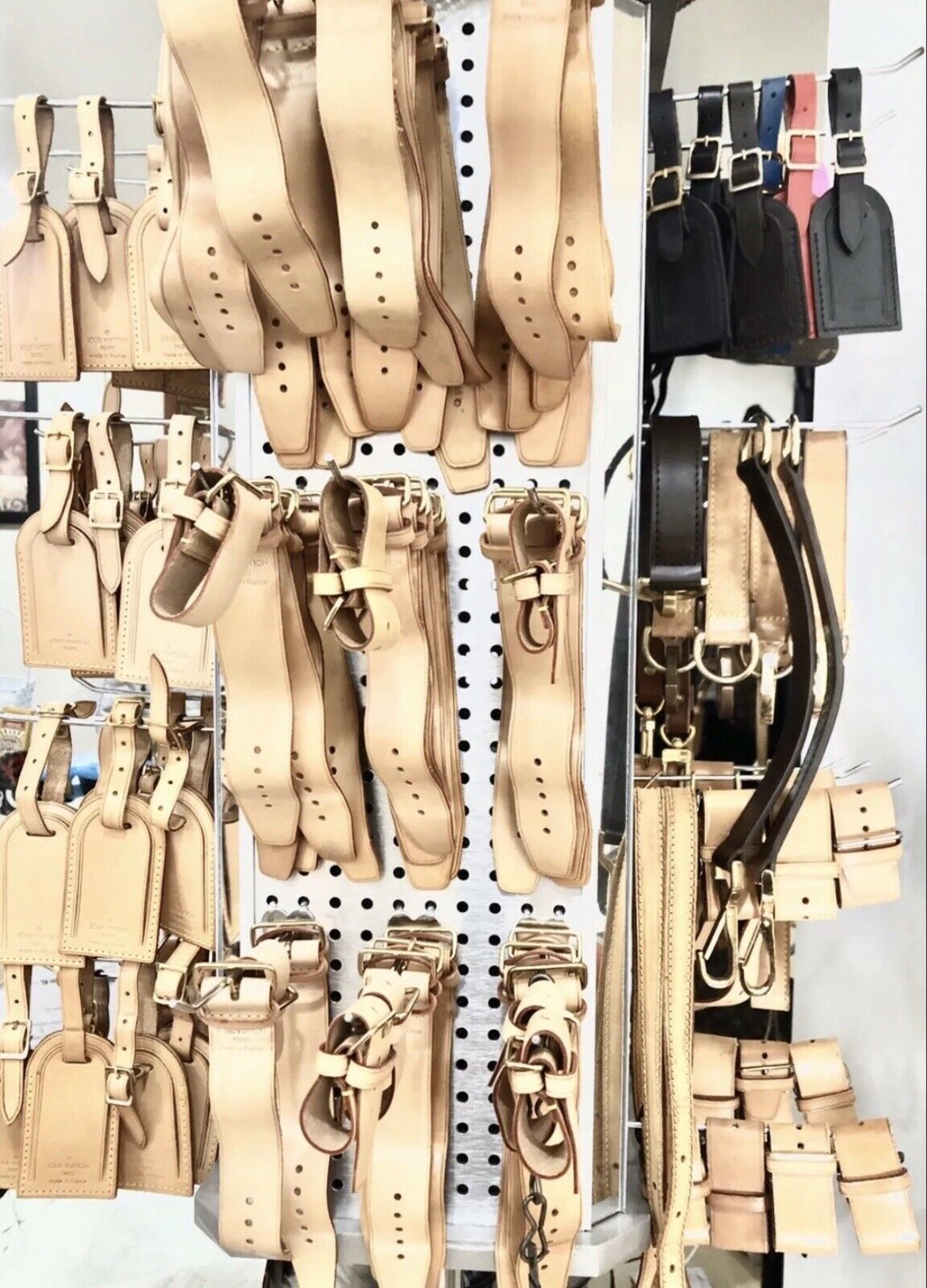 Authentic Louis Vuitton Luggage Bag Tag w/ Strap- “Restored” One Set Large 🇫🇷