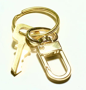 Louis Vuitton Key # 332 Brass Goldtone w/ Swivel Ring Clasp - 1 Pc  No. 332