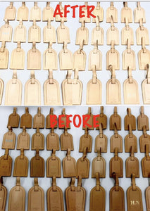 Authentic Louis Vuitton Luggage Bag Tag w/ Strap- “Restored” One Set Large 🇫🇷