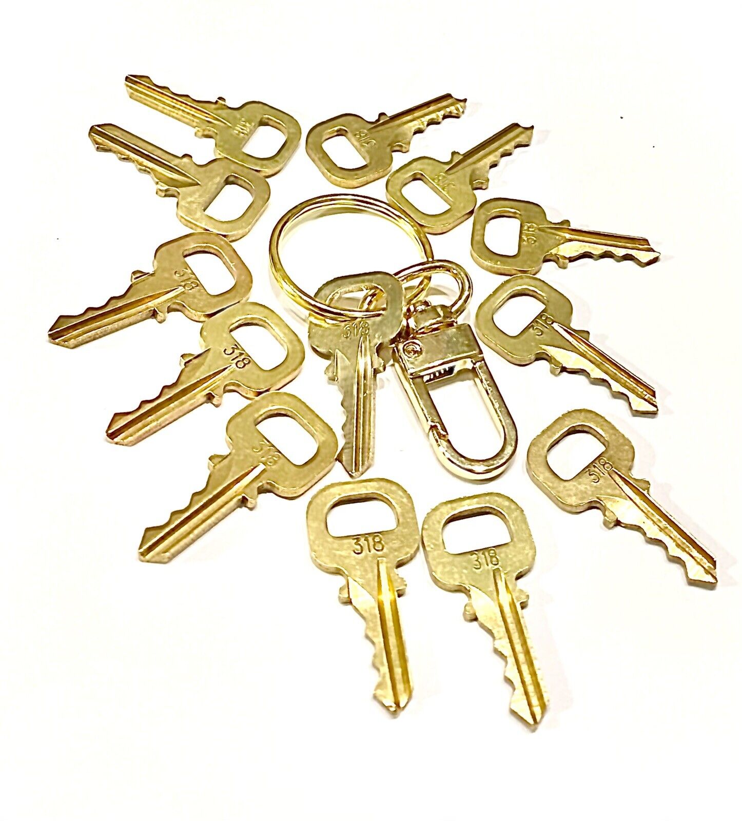 1 Pc Louis Vuitton Key 347 Brass Goldtone - Fits Authentic Lock Only