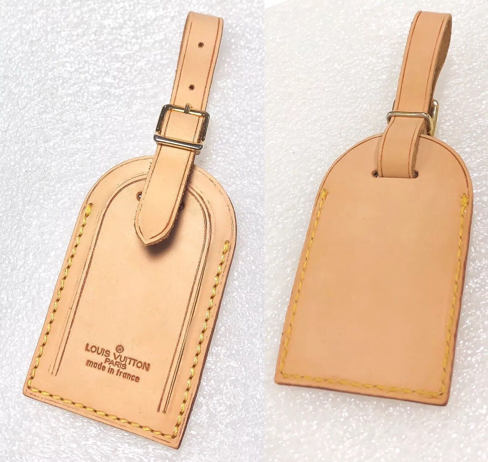 Louis Vuitton Luggage Tag + Padlock Key One Set Gold-tone UEC