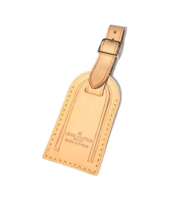 Louis Vuitton Name Leather Tag - Vintage SMALL - Authentic LV - Restored 1 Piece