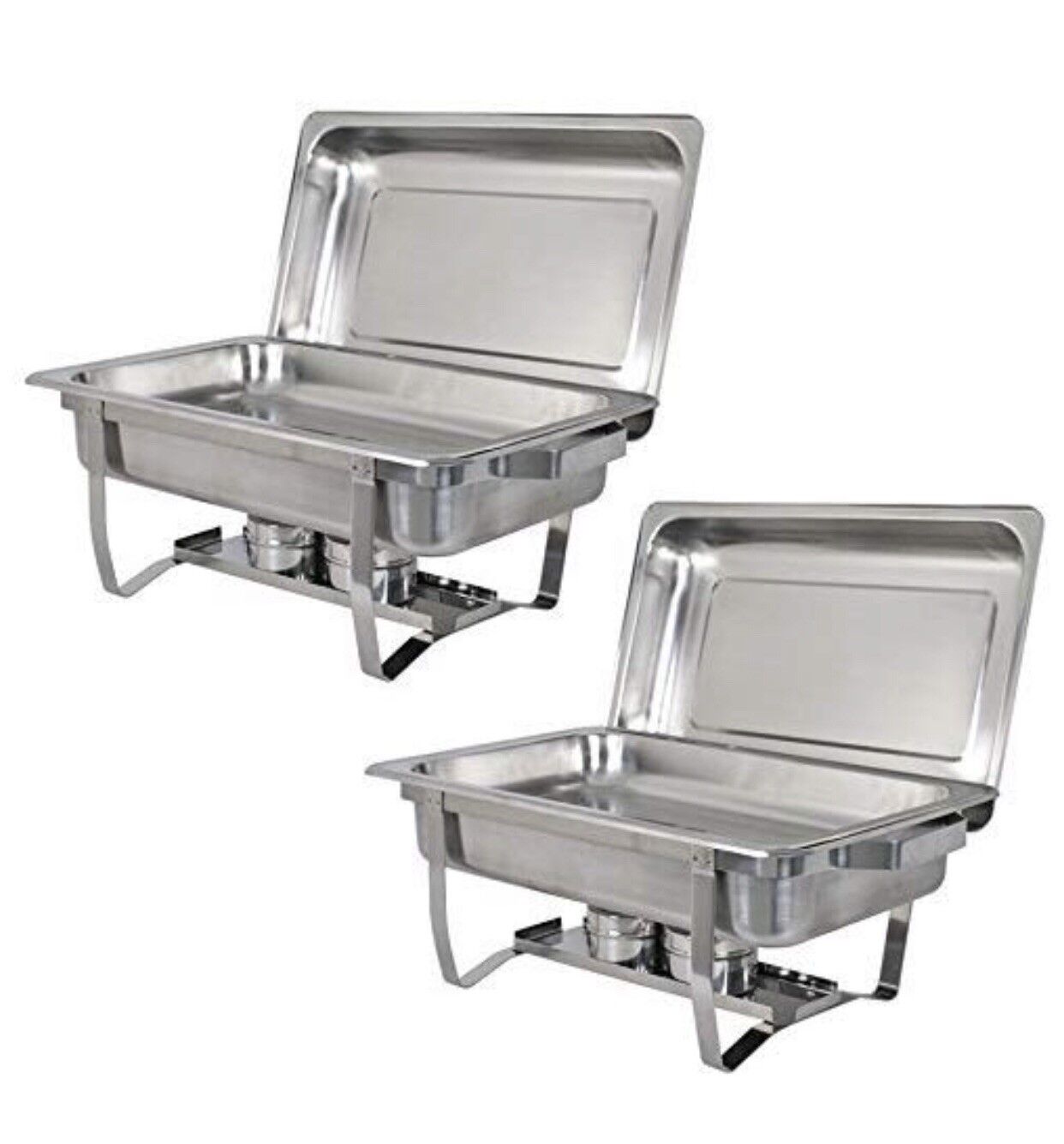 Stainless Steel CHAFER DISH - 8 QT Full Size Buffet Catering Party - 4 pack