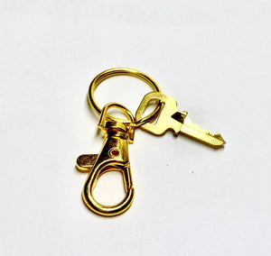 Louis Vuitton Key # 314 Brass Golden w/ Swivel Ring-fits Authentic Lock only!