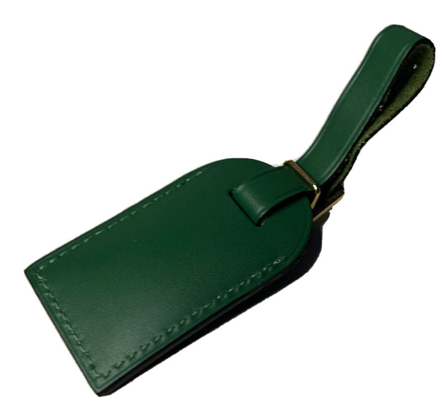 Louis Vuitton Green Luggage Tag Calfskin Goldtone Small- France UEC - 1 Pc