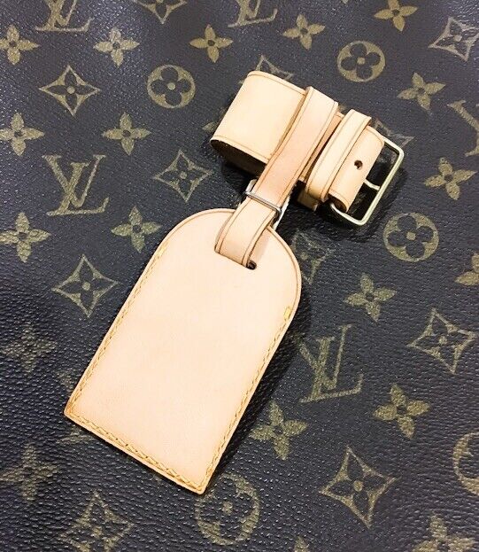 Authentic Louis Vuitton Luggage Bag Tag w/ Strap- “Restored” One Set Large 🇫🇷