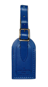 Louis Vuitton Luggage Tag Toledo Blue Small Calfskin Leather