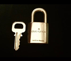 Louis Vuitton Padlock For Speedy Alma Bag Goldtone One Set Authentic Lock & Key