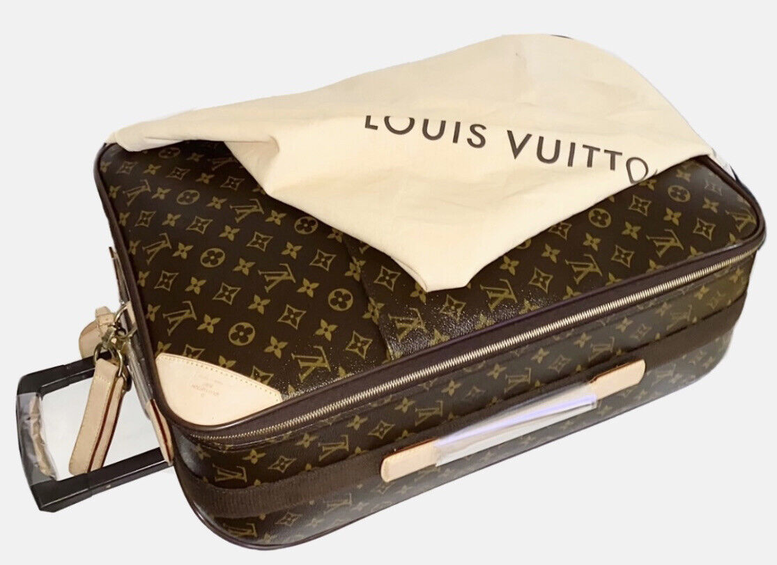 Louis Vuitton Pegase Carry-on Suitcase Bag Authentic w/ Lock Rare Made n USA!🩵