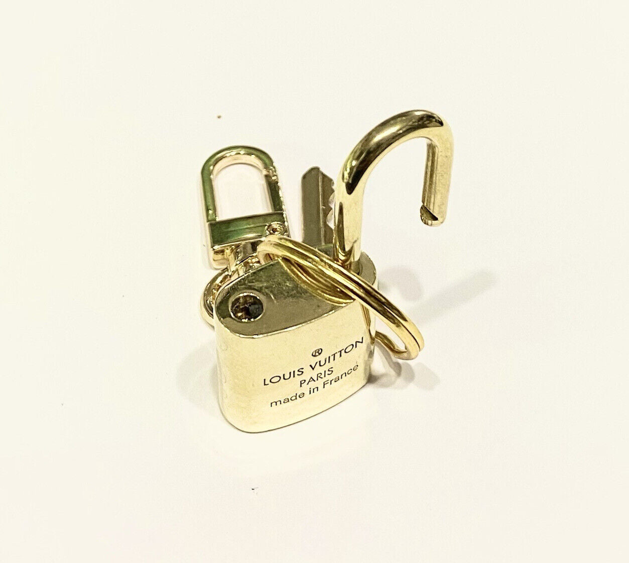 Louis Vuitton Padlock & Key Random # Gold tone Lock for Speedy Bag 💯% Authentic