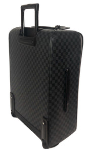 Louis Vuitton Business Pegase 65 Graphite Suitcase Luggage Bag + Garment Bag