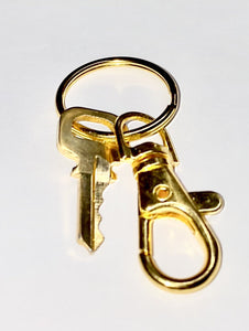 Louis Vuitton Key # 314 Brass Golden w/ Swivel Ring-fits Authentic Lock only!