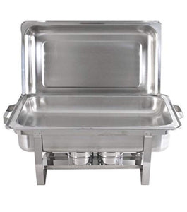 Stainless Steel CHAFER DISH - 8 QT Full Size Buffet Catering Party - 4 pack