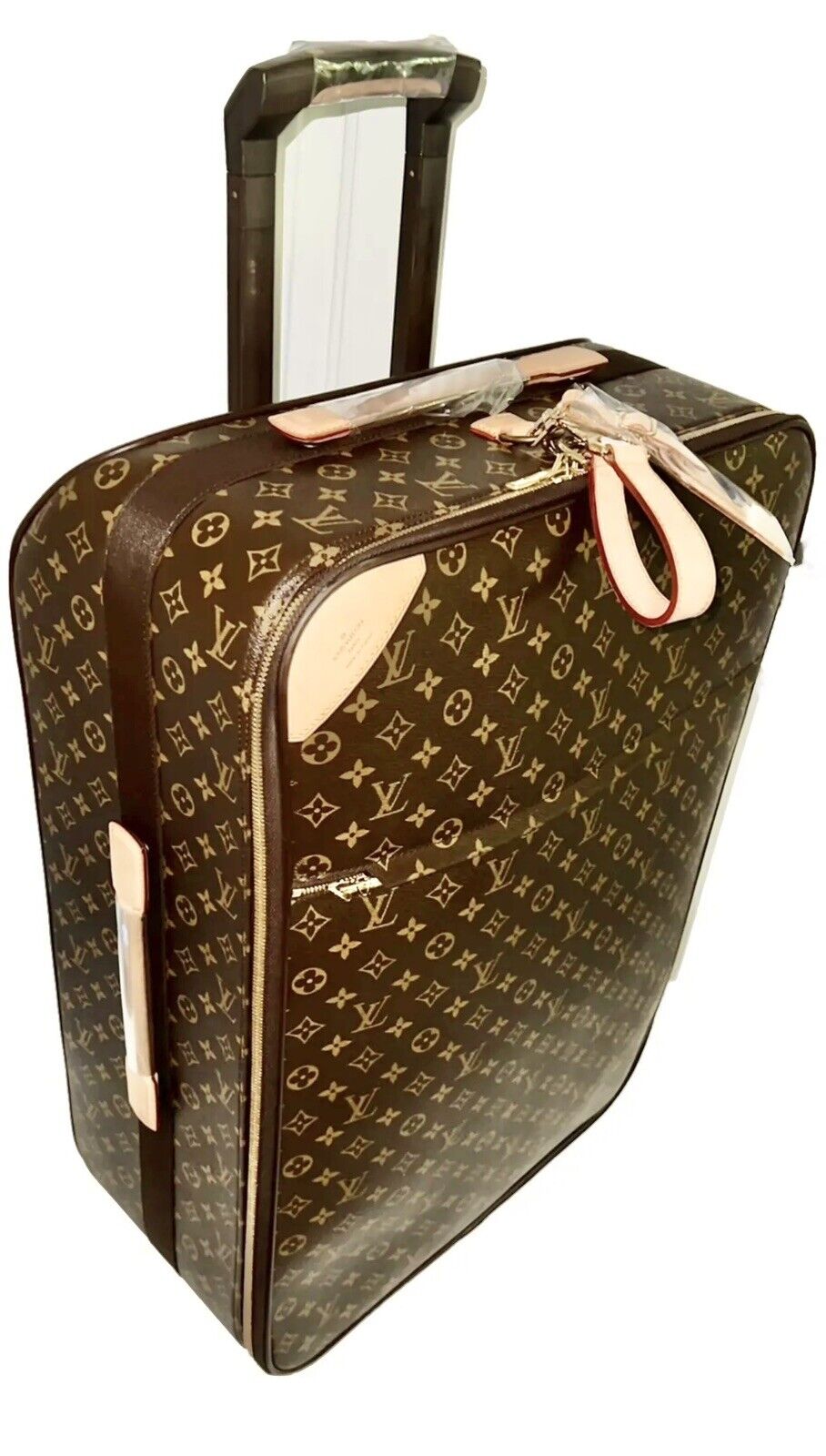 Louis Vuitton Pegase 26” Timeless Suitcase Bag w/ Tag Strap Lock XL Luggage 🩵