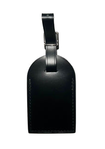 Louis Vuitton Name Tag Black  Leather w/ RY Initials  PARIS