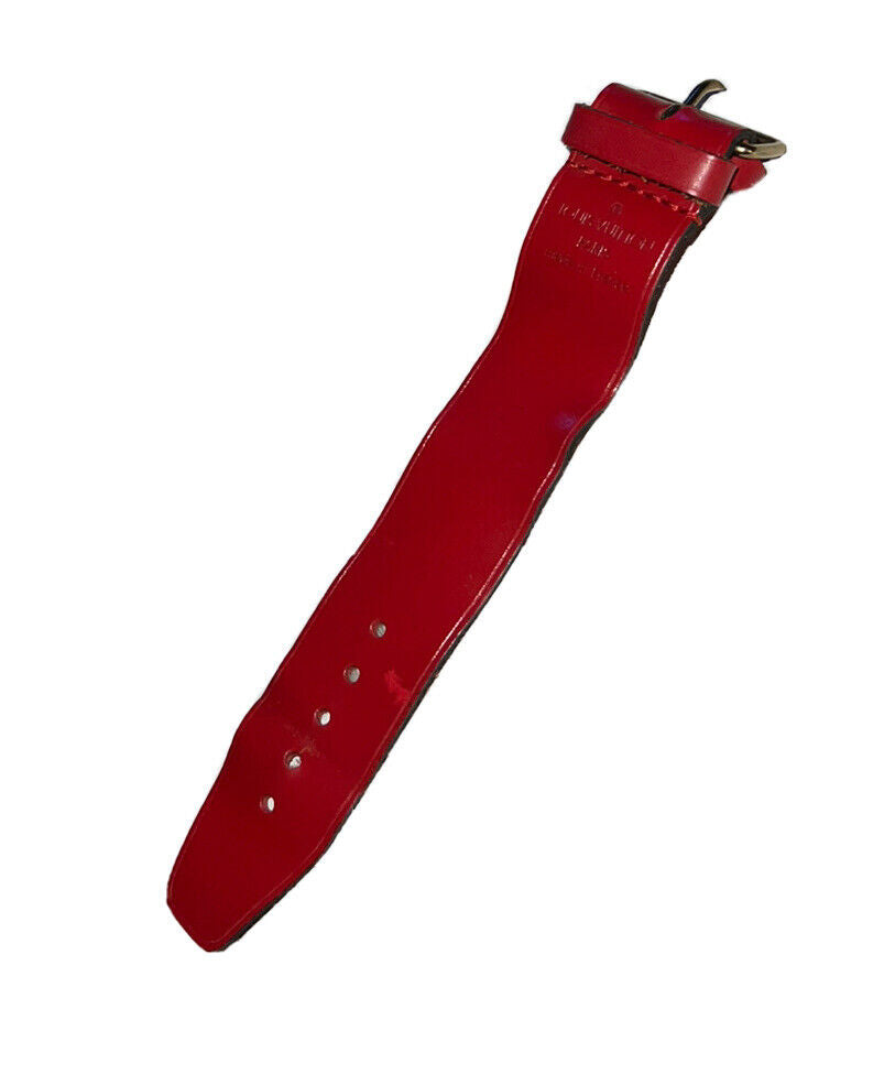 Louis Vuitton Red Strap Loop Calfskin Leather Authentic Poignet