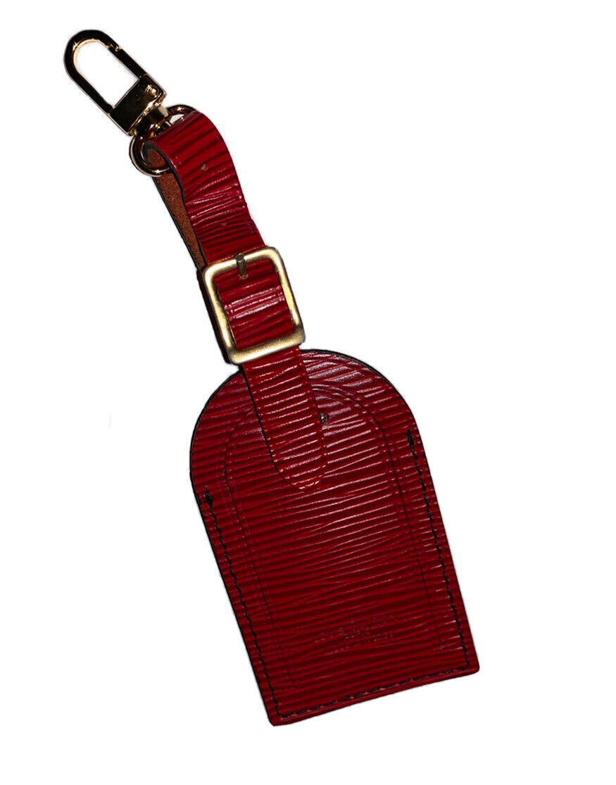 Louis Vuitton Red Epi Name Tag Leather FRANCE - Large UEC 🇫🇷