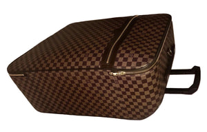 Louis Vuitton Pegase Damier Ebene Suitcase Bag w/ Dustbag Padlock Strap Tag UEC