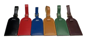 Louis Vuitton Dark Brown Maroon Luggage Tag Calfskin Goldtone Small- 1 piece