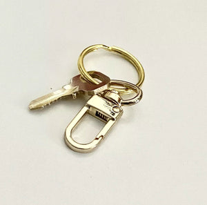 Louis Vuitton Key 338 Brass Goldtone w/ Swivel Ring Clasp - 1 Key # 338