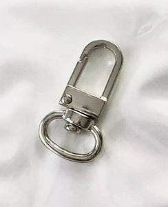 5 pcs Silver tone Swivel Clasp Charm Fits Louis Vuitton Name Tag Key  Generic