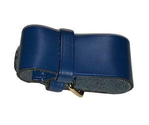 Louis Vuitton Blue Calfskin Leather Strap for Keepall Bag “Poignet”  Loop