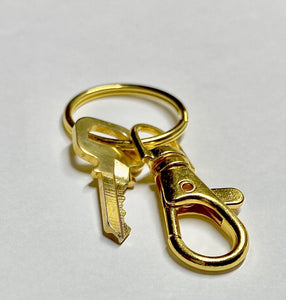 Louis Vuitton Key # 323 Brass Goldtone w/ Swivel Ring Clasp 💯% Authentic -1 Pc