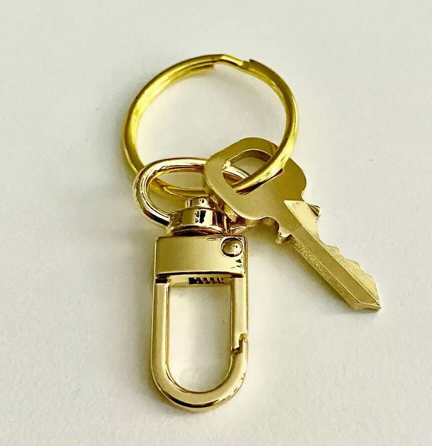 Genuine Louis Vuitton Key 338 Brass Goldtone w/ Generic Swivel Clasp #338