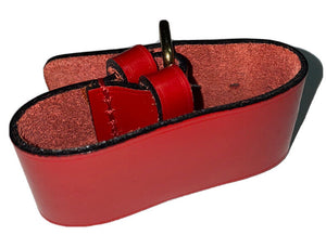 Louis Vuitton Red Leather Strap Calfskin Poignet France 🇫🇷 Genuine!