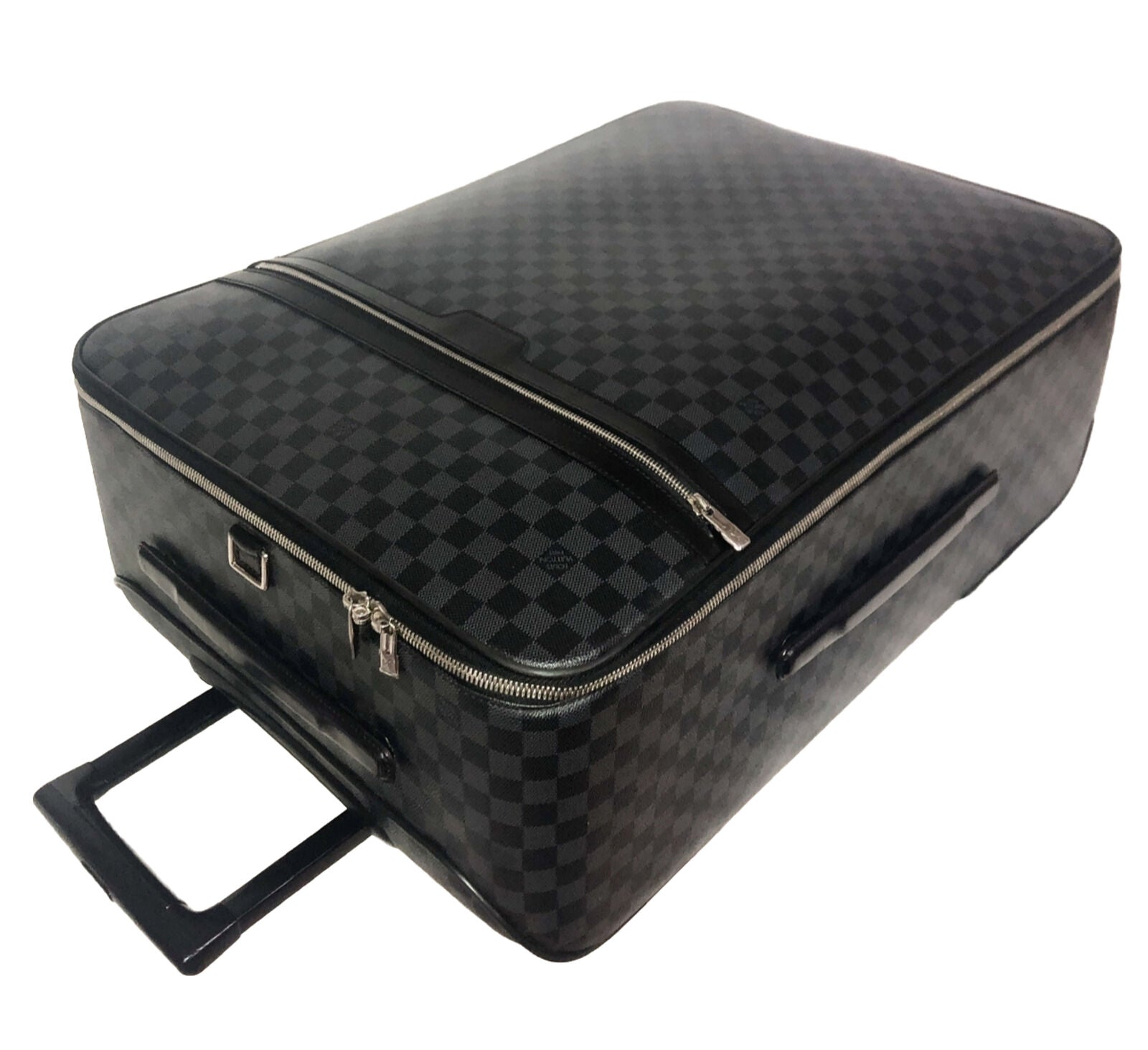 Louis Vuitton Business Pegase 65 Graphite Suitcase Luggage Bag + Garment Bag