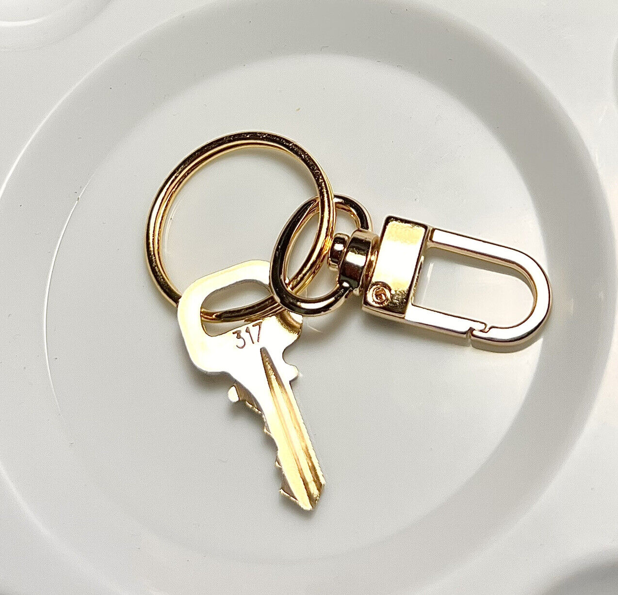 Louis Vuitton Key # 317 Polished Brass - For Authentic LV Lock only No. 317