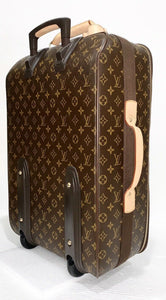 Louis Vuitton Pegase Timeless Carryon Suitcase Bag w/ Name Tag Strap Dustbag