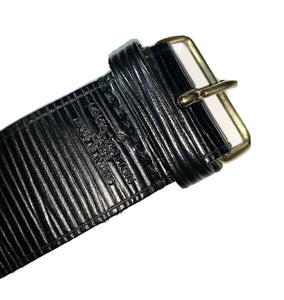 Louis Vuitton EPI Leather Strap BLACK Poignet - ONE PIECE ONLY- France