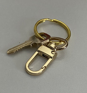 Genuine Louis Vuitton Key 312 Brass Goldtone w/ Generic Swivel Ring Clasp