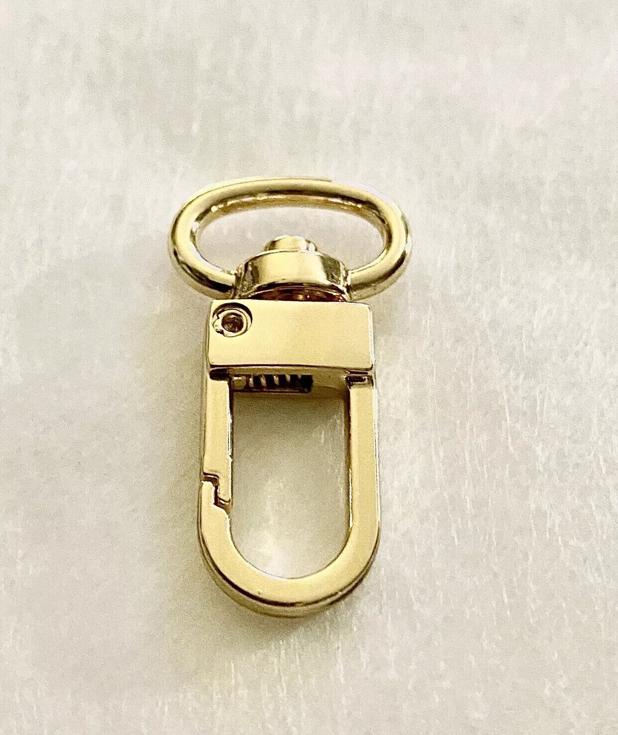 3X Goldtone Keychain fob Swivel Clasp fits Louis Vuitton Name Tag Key Charm