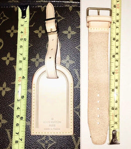Authentic Louis Vuitton Luggage Bag Tag w/ Strap- “Restored” One Set Large 🇫🇷