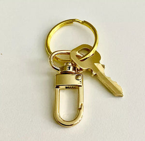 Louis Vuitton Key #323 Polished Brass Goldtone w/ Swivel Clip