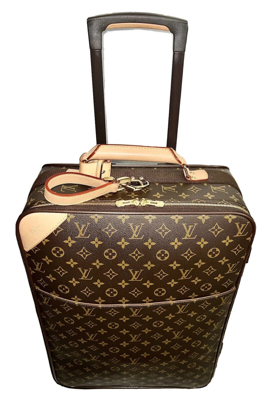 Louis Vuitton Pegase Rolling Carry-on Suitcase Bag w/ Dustbag+Garment