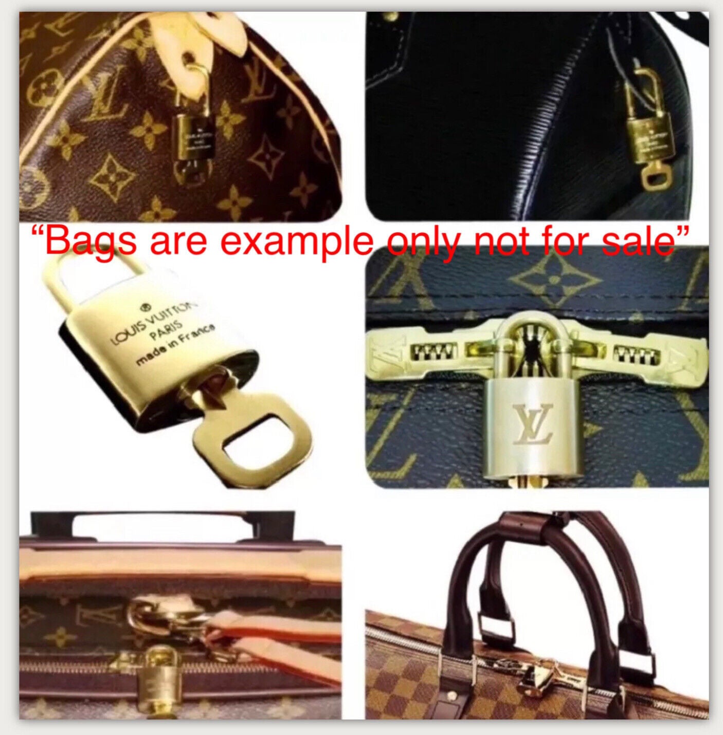 Louis Vuitton Lock & Key 310 to 330 Brass Gold tone Authentic- Random 🔐