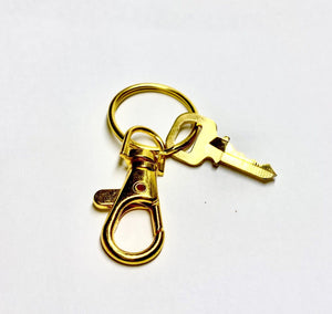 Louis Vuitton Key # 323 Brass Goldtone w/ Swivel Ring Clasp 💯% Authentic -1 Pc