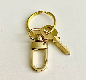 Louis Vuitton Key 338 Brass Goldtone w/ Swivel Ring Clasp - 1 Key # 338