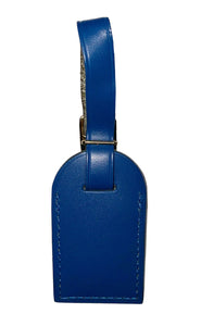 Louis Vuitton Luggage Tag Toledo Blue Small Calfskin Leather - No Initials