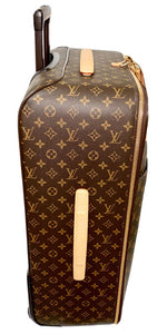 Louis Vuitton Pegase 65 Business Suitcase Bag 25” w/ Protective Sleeve Jacket ✨