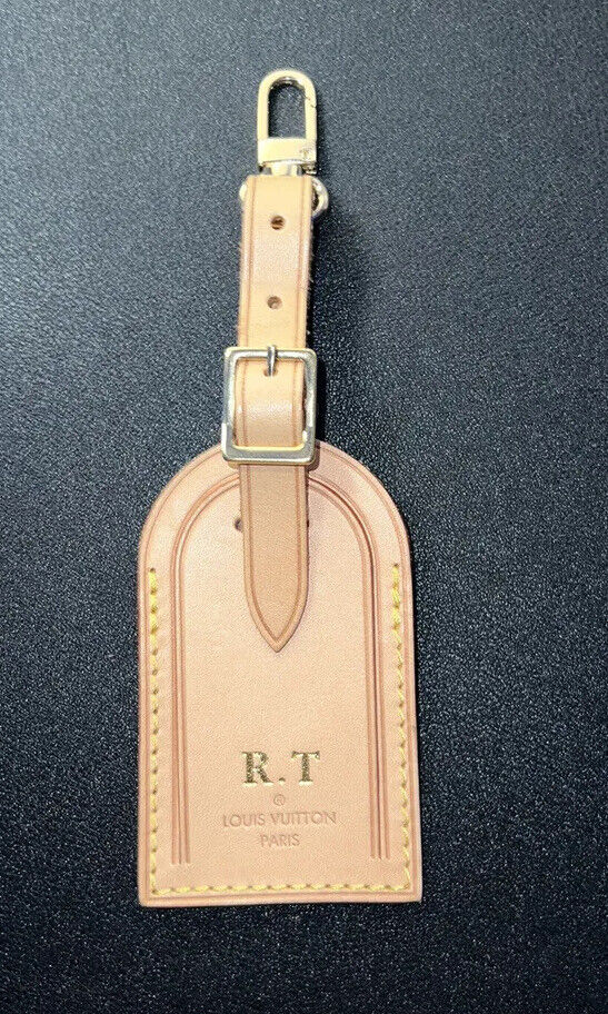 Louis Vuitton Name Tag w/ RT - Natural Vachetta Large UEC